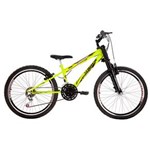 Ficha técnica e caractérísticas do produto Bicicleta Aro 24 Track Bikes Dragon Fire Neonfire – Amarelo/ Neon