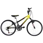 Ficha técnica e caractérísticas do produto Bicicleta Aro 24 Track & Bikes MTB Axess Pro com 18 Marchas e Suspensão Dianteira – Amarelo e Preto