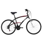 Ficha técnica e caractérísticas do produto Bicicleta Aro 26 - 21 Marchas 100 com Suspensão Dianteira Sport Preta - Caloi
