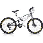 Ficha técnica e caractérísticas do produto Bicicleta Aro 26 Aero C/ Tripla Suspensão Snapper - 21 Marchas - Branco/Preto - Oceano