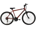 Ficha técnica e caractérísticas do produto Bicicleta Aro 26 Athor 18 Marchas Legacy Vermelha