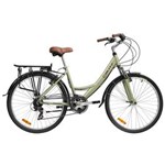 Ficha técnica e caractérísticas do produto Bicicleta Aro 26 Blitz Comfort com 21 Marchas e Suspensão Dianteira - Verde