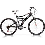 Ficha técnica e caractérísticas do produto Bicicleta Aro 26 Boxxer Full Suspension 21 Marchas - Track & Bikes Preto