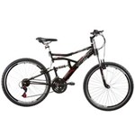 Ficha técnica e caractérísticas do produto Bicicleta Aro 26 Boxxer New Suspensão DownHill Preto Fosco - Track Bikes