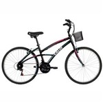 Ficha técnica e caractérísticas do produto Bicicleta Aro 26 Caloi 100 Sport Alumínio com 21 Marchas - Preta
