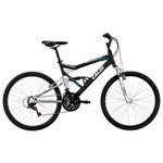 Ficha técnica e caractérísticas do produto Bicicleta Aro 26 Caloi KS Alumínio com Full Suspension e 21 Marchas - Preta/Prata