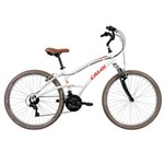 Ficha técnica e caractérísticas do produto Bicicleta Aro 26 Caloi Mobilidade 400 FEM com 21 Marchas e Suspensão - Branca