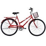 Ficha técnica e caractérísticas do produto Bicicleta Aro 26 Caloi Poti com 7 Marchas - Vermelha
