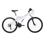 Ficha técnica e caractérísticas do produto Bicicleta Aro 26 Caloi T-Type com Suspensão Dianteira e 21 Marchas - Branca