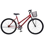 Ficha técnica e caractérísticas do produto Bicicleta Aro 26 Colli Allegra City com Cesta - Vermelha/Preta