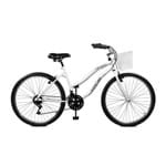 Ficha técnica e caractérísticas do produto Bicicleta Aro 26 Feminina Ipanema Plus Branco Master Bike