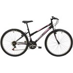 Ficha técnica e caractérísticas do produto Bicicleta Aro 26 Feminina Mtb Polimet V-brake 18v Preta