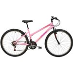 Ficha técnica e caractérísticas do produto Bicicleta Aro 26 Feminina Mtb Polimet V-brake 18v Rosa