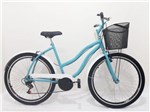 Ficha técnica e caractérísticas do produto Bicicleta Aro 26 Feminina Retro Beach - 6 Marcha - com Cesta