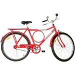 Ficha técnica e caractérísticas do produto Bicicleta ARO 26 Freio Varao Barra Circular - 52935-6 - Vermelho