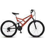 Ficha técnica e caractérísticas do produto Bicicleta Aro 26 Full-s GPS Aero Dupla Suspensão - Laranja