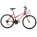 Ficha técnica e caractérísticas do produto Bicicleta Aro 26 Houston Foxer Maori com 21 Marchas - Vermelha Sun Red