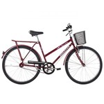 Ficha técnica e caractérísticas do produto Bicicleta Aro 26 Houston Onix Fv com Cesta Freio Varão Vermelho Sun