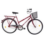 Ficha técnica e caractérísticas do produto Bicicleta Aro 26 Houston Onix ON26FVM com Cesto e Freio Varão - Violeta - Vermelha