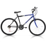 Ficha técnica e caractérísticas do produto Bicicleta Aro 26 Hx1 Impact - 18 Marchas - Azul/Preto - Oceano