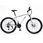Ficha técnica e caractérísticas do produto Bicicleta Aro 26 Looping Aluminio com Amortecedor 21 Marchas - BRANCO