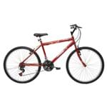 Ficha técnica e caractérísticas do produto Bicicleta Aro 26 Masculina 21 Marchas Flash Pop Bike - Cairu Vermelho