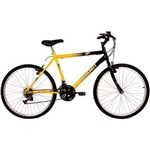 Ficha técnica e caractérísticas do produto Bicicleta Aro 26 Masculina Live Verden - Preto com Amarelo