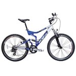 Ficha técnica e caractérísticas do produto Bicicleta Aro 26 Mercury FS Azul/Prata, Houston