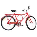 Ficha técnica e caractérísticas do produto Bicicleta Aro 26 Monark Freio Varão Barra Circular - 52937-4 - Vermelho