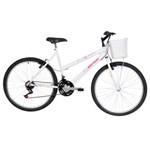 Ficha técnica e caractérísticas do produto Bicicleta Aro 26 Mormaii Fantasy 2011825 com 21 Marchas - Branca