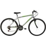 Ficha técnica e caractérísticas do produto Bicicleta Aro 26 Mtb Polimet V-brake 18v Prata