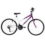 Ficha técnica e caractérísticas do produto Bicicleta Aro 26 Oceano HX1 Legend com 18 Marchas - Violeta/Branca