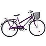 Ficha técnica e caractérísticas do produto Bicicleta Aro 26 Oceano Polido Praiana – Violeta