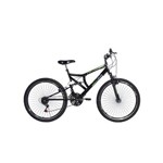 Ficha técnica e caractérísticas do produto Bicicleta Aro 26 Suspensão Full Blaze Preto - Ello Bike