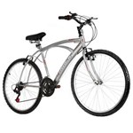 Ficha técnica e caractérísticas do produto Bicicleta Aro 26 Track & Bikes Fast 100 com 21 Marchas - Cinza