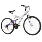 Ficha técnica e caractérísticas do produto Bicicleta Aro 26 Track & Bikes TB 200 XS com 18 Marchas - Roxo/ Branco