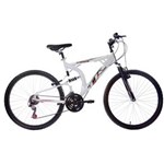Ficha técnica e caractérísticas do produto Bicicleta Aro 26 Track & Bikes XK 400 21 Marchas com Dupla Suspensão - Branca