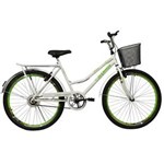 Ficha técnica e caractérísticas do produto Bicicleta Aro 26" V-Brake com Cestão Venus Athor - Verde