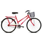 Ficha técnica e caractérísticas do produto Bicicleta Aro 26 Verden Bikes Jolie Feminina - Vermelho e Branco