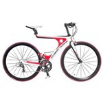 Ficha técnica e caractérísticas do produto Bicicleta Aro 700 Ferrari com 18 Marchas - Branca