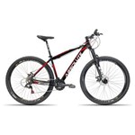Ficha técnica e caractérísticas do produto Bicicleta Aro 29 Absolute XC 21 Velocidades Index Freio a Disco com 17 - Preto com Vermelho