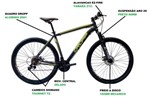 Ficha técnica e caractérísticas do produto Bicicleta Aro 29 Dropp 21V Cambios Shimano Freio a Disco