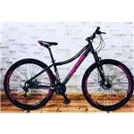 Ficha técnica e caractérísticas do produto Bicicleta Aro 29 Feminina Cambio Shimano 21v Preto Rosa Dropp