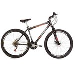 Ficha técnica e caractérísticas do produto Bicicleta Aro 29 Mountain Bike Jaws + Shimano + Freio a Disco + Suspensão - Preto