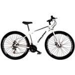 Ficha técnica e caractérísticas do produto Bicicleta Aro 29 Quadro 17 Freio a Disco Mecânico 21 Marchas Aço Branco Preto - Dropp