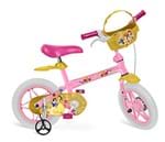 Ficha técnica e caractérísticas do produto Bicicleta Aro Princesas Disney Bandeirante Rosa 12"