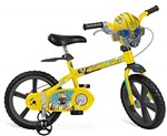 Ficha técnica e caractérísticas do produto Bicicleta Aro Transformers Bandeirante Amarelo 14"