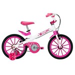 Ficha técnica e caractérísticas do produto Bicicleta Aro16 Caloi Luli - Branca/Pink
