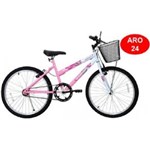 Ficha técnica e caractérísticas do produto Bicicleta Aro24 Feminina Bella com Cesta - 310938