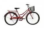 Ficha técnica e caractérísticas do produto Bicicleta Athor Venus Aro 26 Freio V-brake - Cestão Vermelha